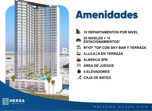 Condominio en venta en Malecón Ocean View 60, Mazatlán