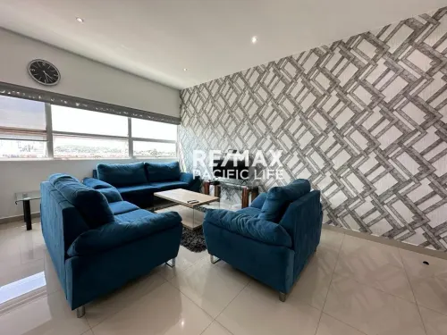 Condo amueblado de 2 recámaras en renta en Torre EME, Mazatlán